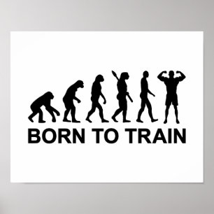 Poster Evolution Bodybuilding né train