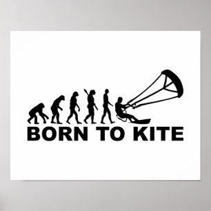 Poster Evolution born to kite