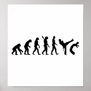 Poster Évolution Capoeira
