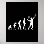 Poster Évolution de badminton volant drôle (Devant)