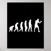 Poster Évolution de boxe kickboxing Combat de boxe Boxeur (Devant)