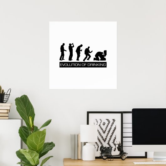 Poster Évolution de la boisson (Bureau à domicile)