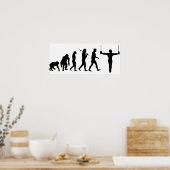 Poster Evolution de la gymnastique Gymnaste Ventilateur s (Cuisine)