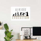 Poster Évolution de l'Aikido (Bureau à domicile)
