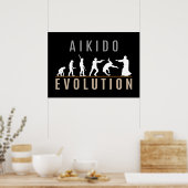 Poster Évolution de l'Aikido (Cuisine)