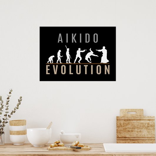 Poster Évolution de l'Aikido (Cuisine)