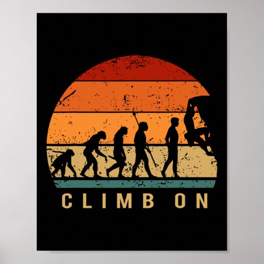 Poster Évolution de l'escalade - Escalade de blocs Montag (Devant)