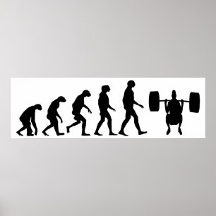 Poster Évolution de l'haltérophilie