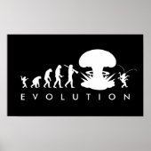 Poster Évolution de l'Homme et du Cafard Graphique d'Évol (Devant)