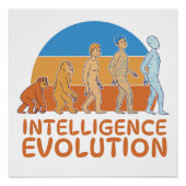 Poster Évolution de l'intelligence humaine (Devant)
