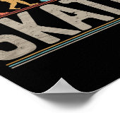 Poster Évolution de skateboardeur Skateur Planche à roule (Coin)