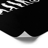 Poster Évolution de VTT - Cadeau de VTT Downhill (Coin)
