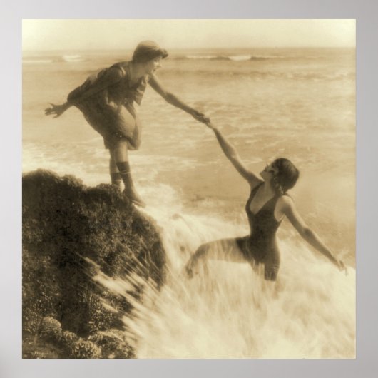 Poster Évolution des maillots de bain pour femmes (Devant)