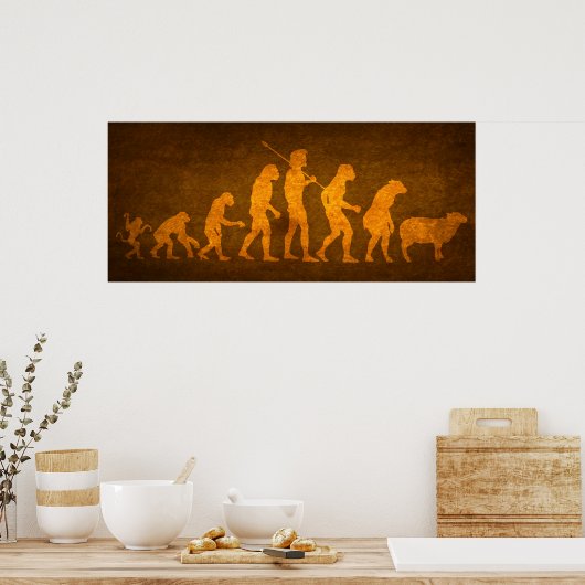Poster Evolution des masses Imprimer (Cuisine)