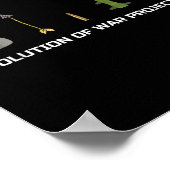 Poster Evolution Des Projectiles De Guerre Mème Anti-Vacc (Coin)