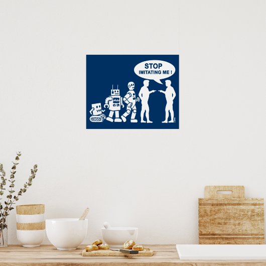 Poster Évolution des robots (Cuisine)