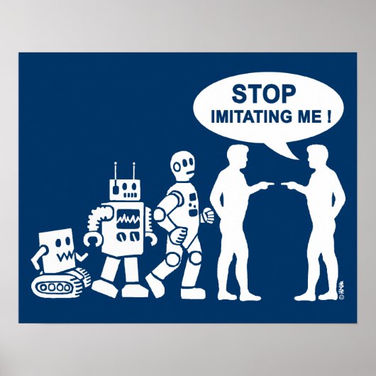 Poster Évolution des robots (Devant)