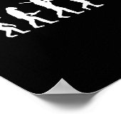 Poster Évolution drôle de karaté taekwondo - Karateka (Coin)
