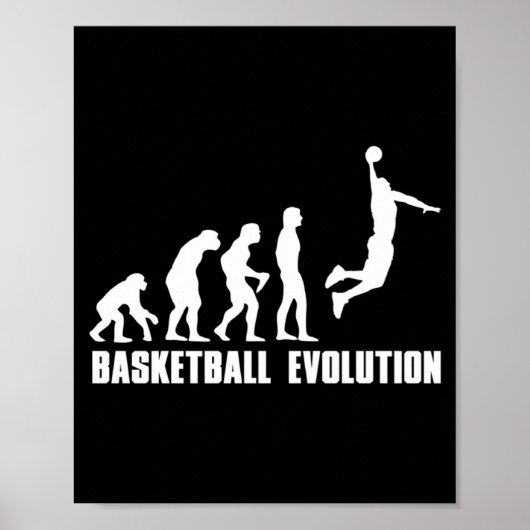 Poster Évolution du basketball (Devant)