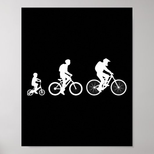 Poster Évolution du cyclisme sur route et VTT (Devant)