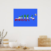 Poster Evolution du football italien Italia Calcio cadeau (Cuisine)