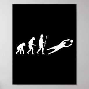 Poster Évolution du gardien de but de football Goalie Div