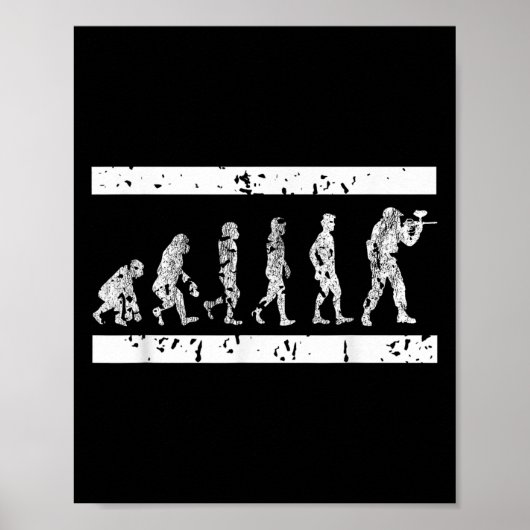 Poster Évolution Du Jeu Tactique Du Joueur De Paintball H (Devant)
