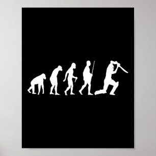 Poster Évolution du maillot de sport de cricket American 