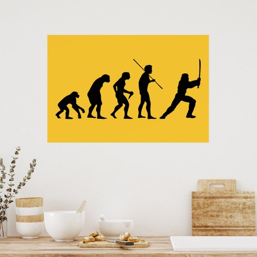 Poster Evolution du Ninja - de l'Homme à Ninja (Cuisine)