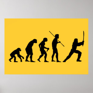 Poster Evolution du Ninja - de l'Homme à Ninja