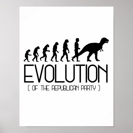 Poster Évolution du Parti Républicain - - Pro-Science (Devant)