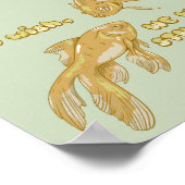 Poster Évolution du poisson drôle de poisson rouge (Coin)