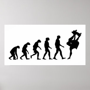 Poster Évolution du skateboard