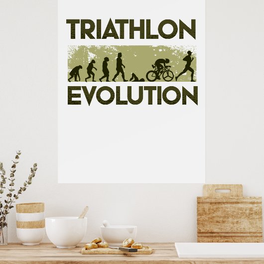 Poster Évolution du triathlon (Cuisine)