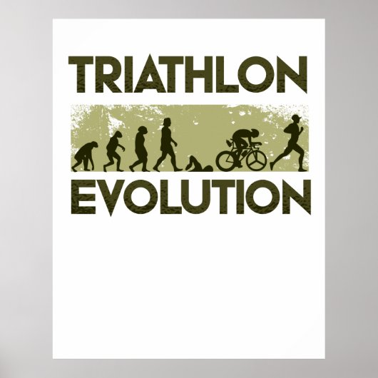 Poster Évolution du triathlon (Devant)