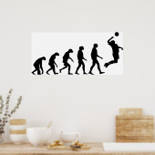 Poster Évolution du volley-ball (Cuisine)