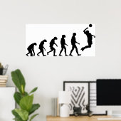 Poster Évolution du volley-ball (Bureau à domicile)