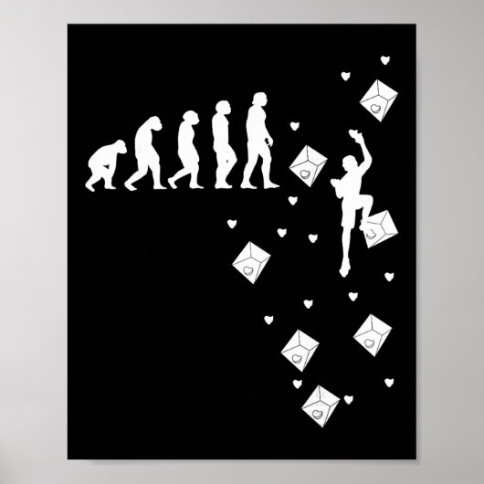 Poster Évolution Escalade Escalade Sportive Bloc Escalade (Devant)