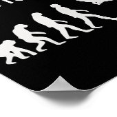 Poster Évolution faite pour grimper silhouette d'équipeme (Coin)