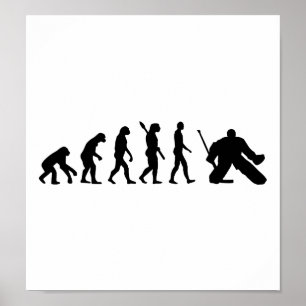 Poster Evolution Goalie Hockey