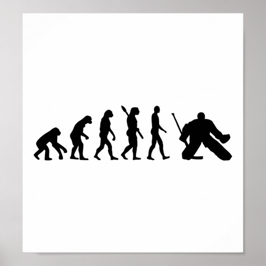 Poster Evolution Goalie Hockey (Devant)