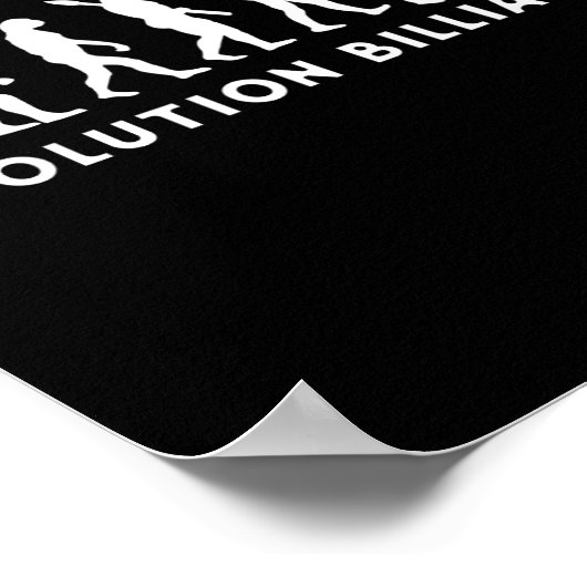 Poster Evolution Homme Billiards Gentleman Jouer Billia (Coin)