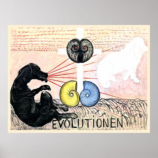 Poster Évolution n° 5, Groupe VI, (Devant)