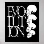 Poster Évolution (noir, avec bordure blanche) (Devant)