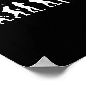 Poster Evolution Pool Drôle Pool Joueur Billard (Coin)