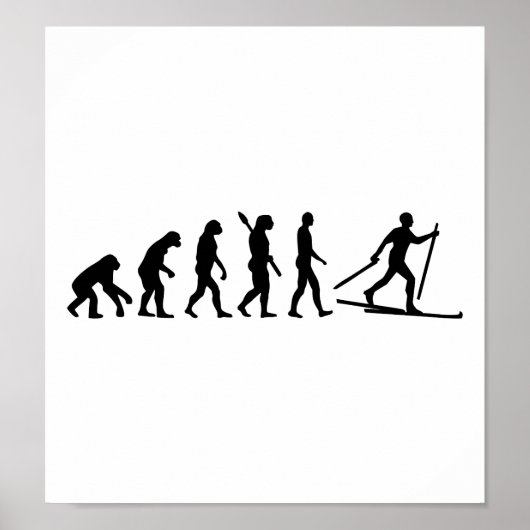 Poster Evolution Ski de fond (Devant)