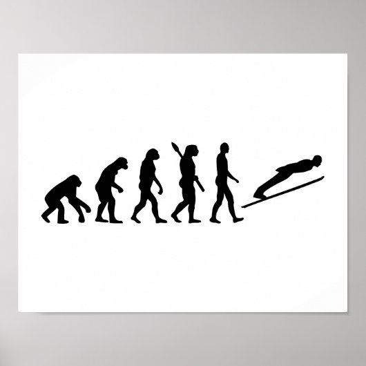 Poster Evolution ski saut (Devant)