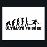 Poster Evolution Ultimate Frisbee<br><div class="desc">Evolution Ultimate Frisbee Disc Golf Discgolf Player Sport</div>