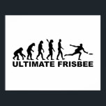 Poster Evolution Ultimate Frisbee<br><div class="desc">Evolution Ultimate Frisbee Disc Golf Discgolf Player Sport</div>