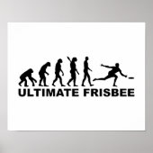 Poster Evolution Ultimate Frisbee (Devant)